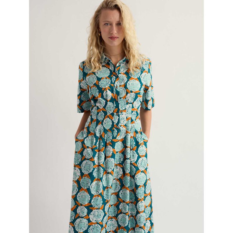 Seasalt Cornwall Wild Liquorice Dress - Painted Marigold Dark Wreckage image number 2